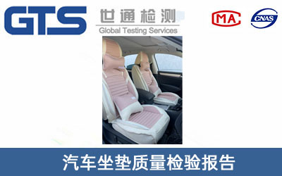 汽車(chē)坐墊質(zhì)量檢驗報告